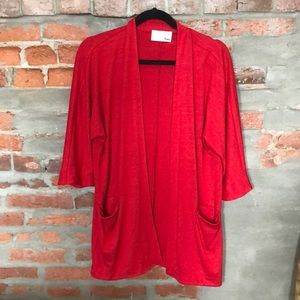 Red Aritzia Cardigan